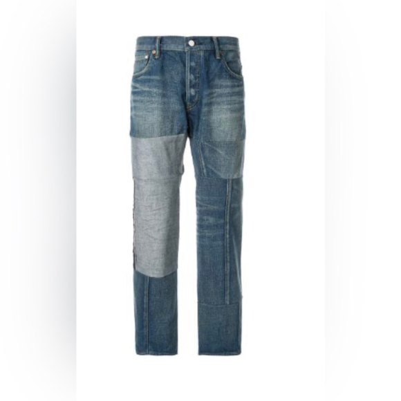 Tu es mon Tresor
Reverse patchwork antique jeans
 Sz 0 - Picture 3 of 10